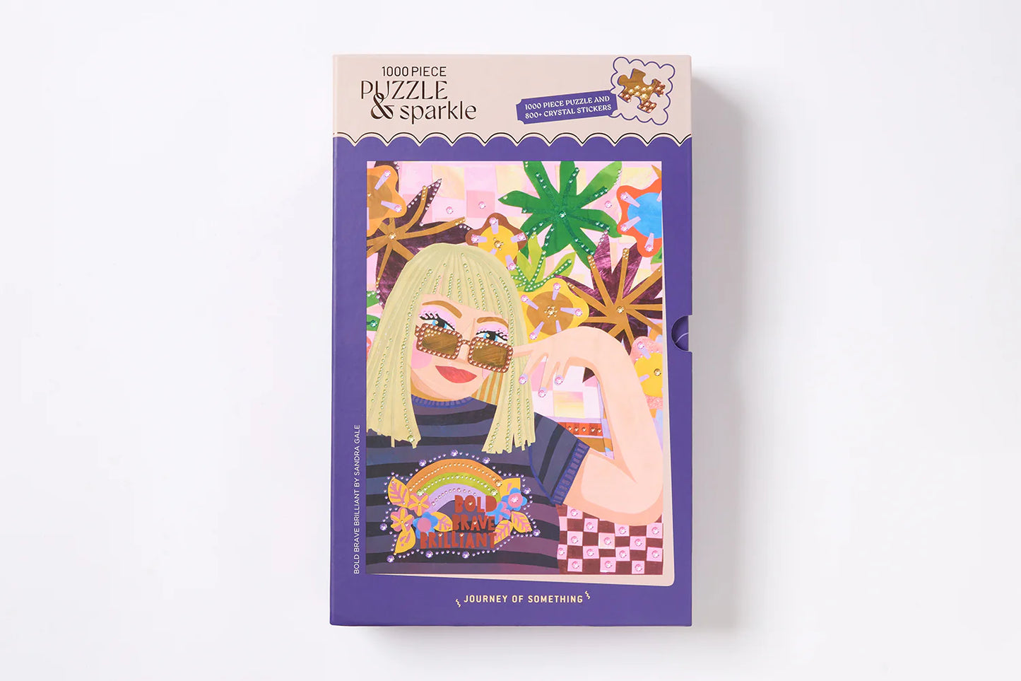 1000 Piece Puzzle with Gems - Bold, Brave, Brilliant
