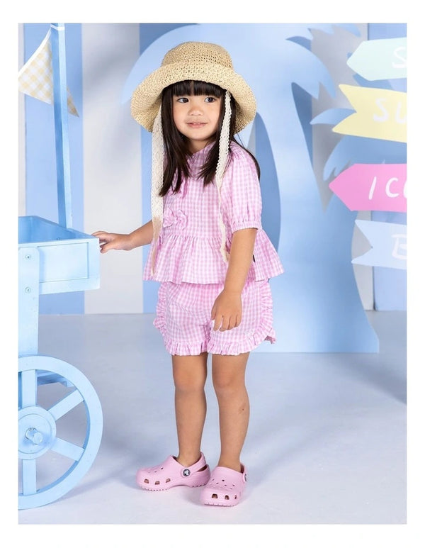 Checkered Short - Pink