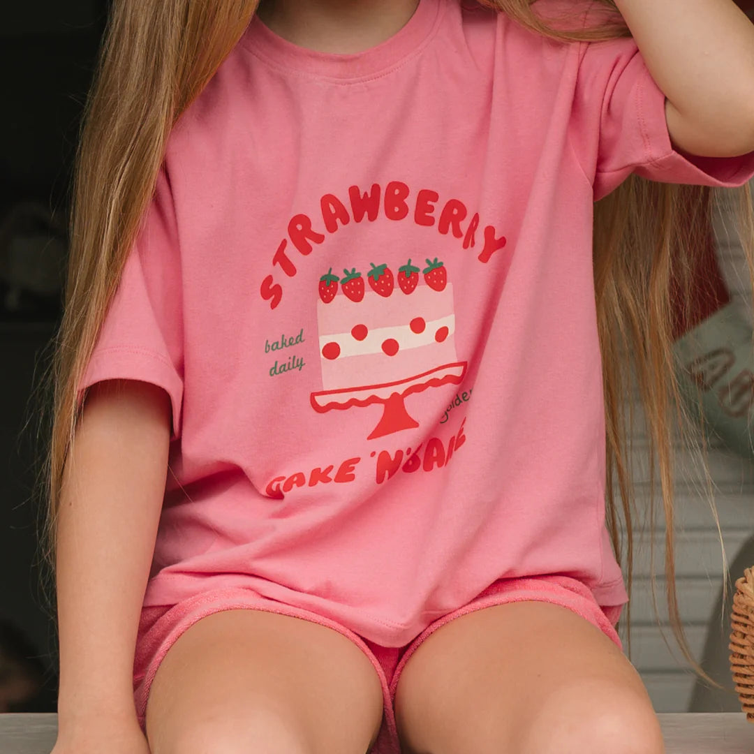 PREORDER Cake 'n' Bake Mid Sleeve Tee Meringue Pink