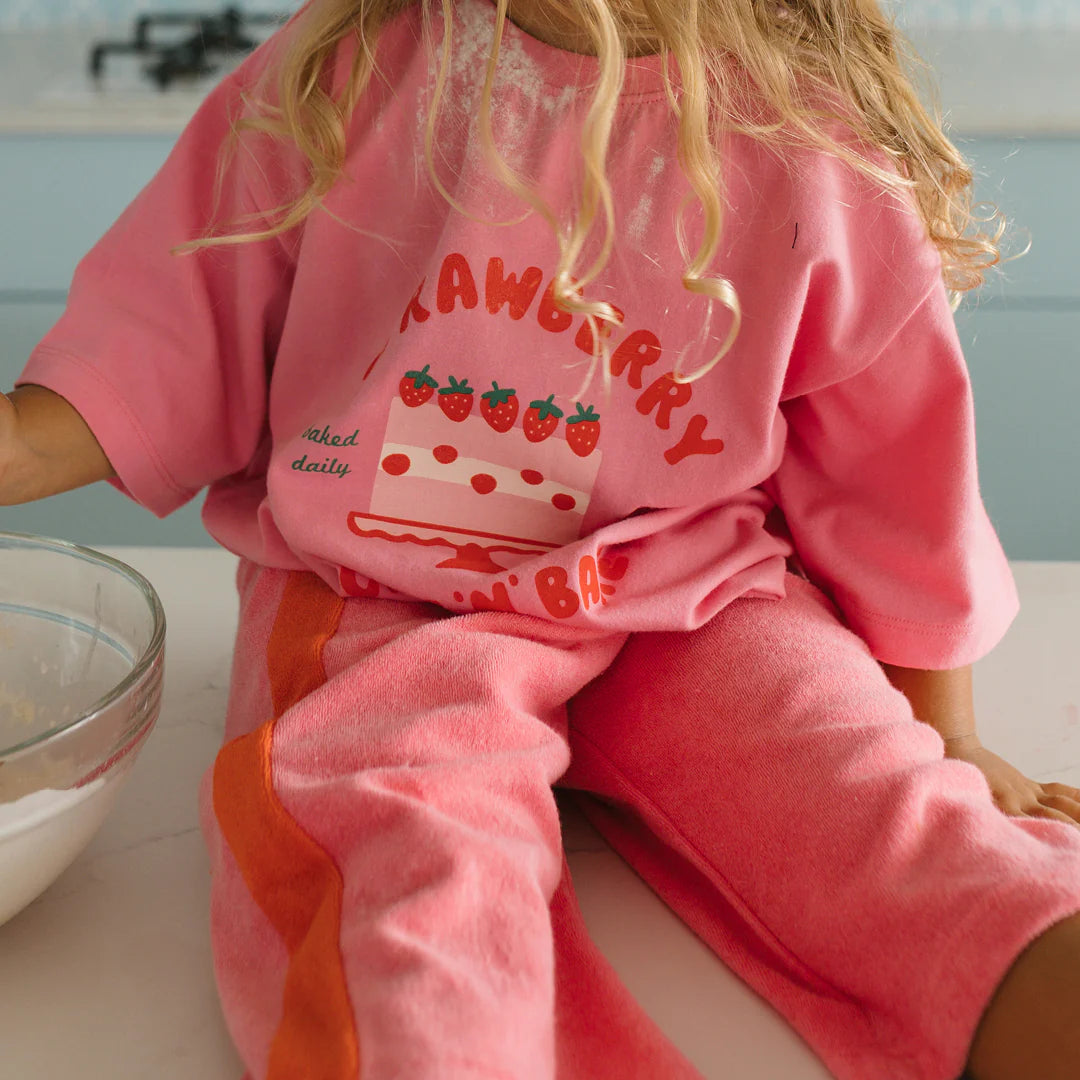 PREORDER Cake 'n' Bake Mid Sleeve Tee Meringue Pink