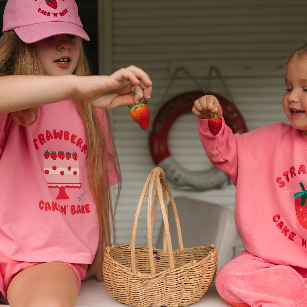 PREORDER Cake 'n' Bake Mid Sleeve Tee Meringue Pink