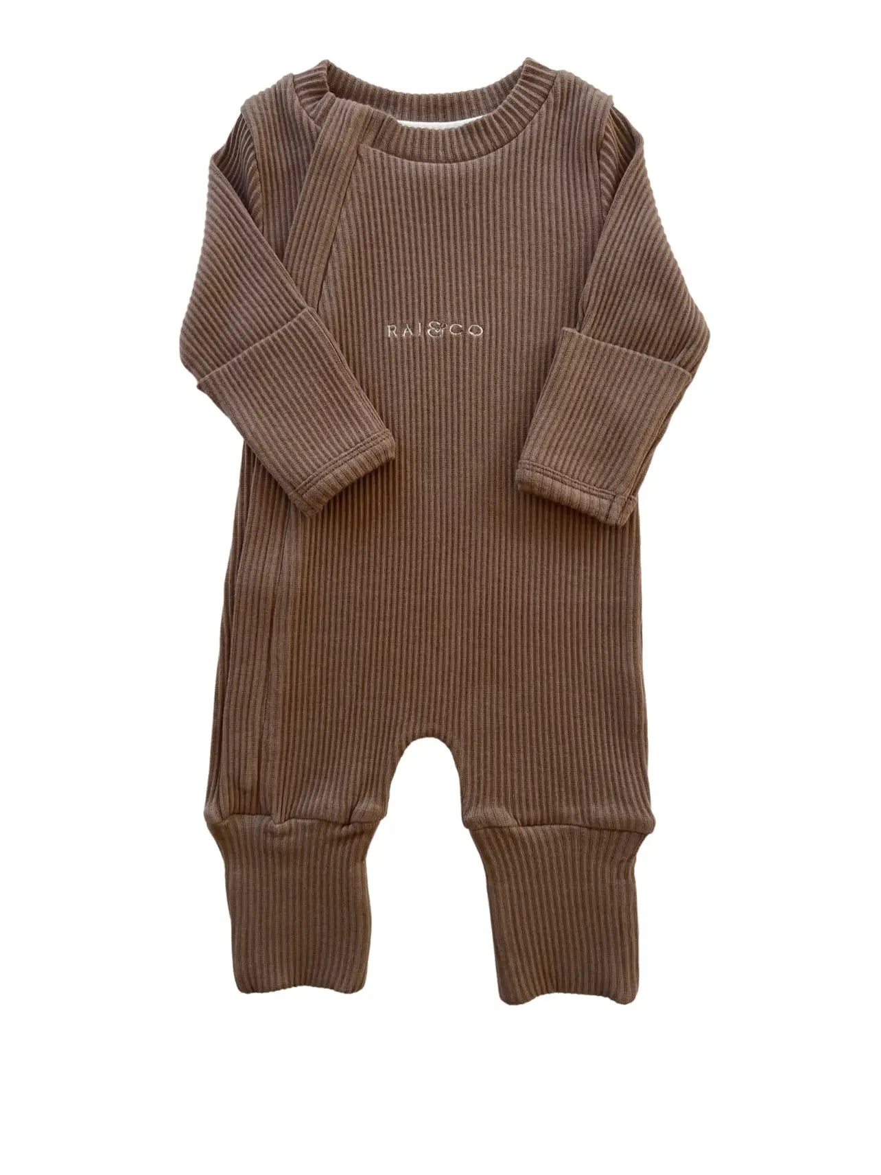 Ribbed Jumpsuit - Caramel