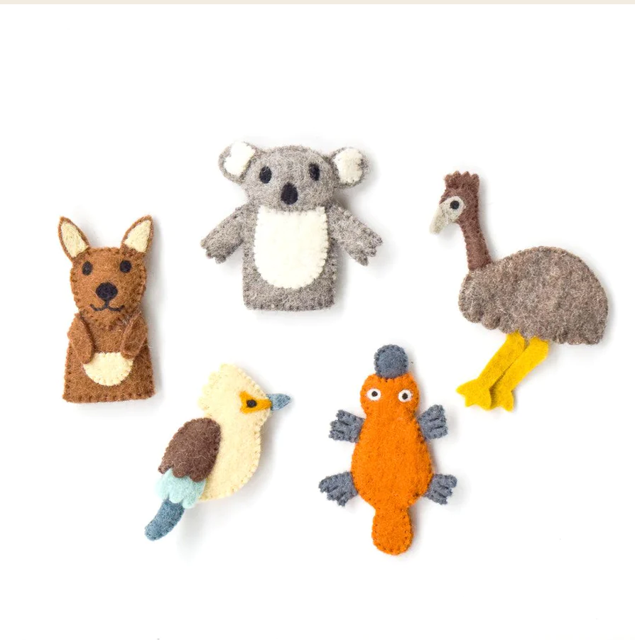 Australian Animals A - Finger Puppet Set