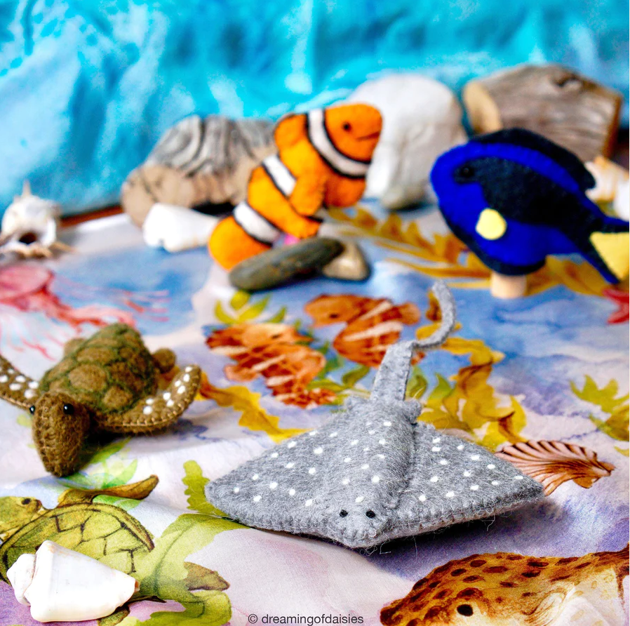 Australian Coral Reef Under the Sea - Finger Puppet Set