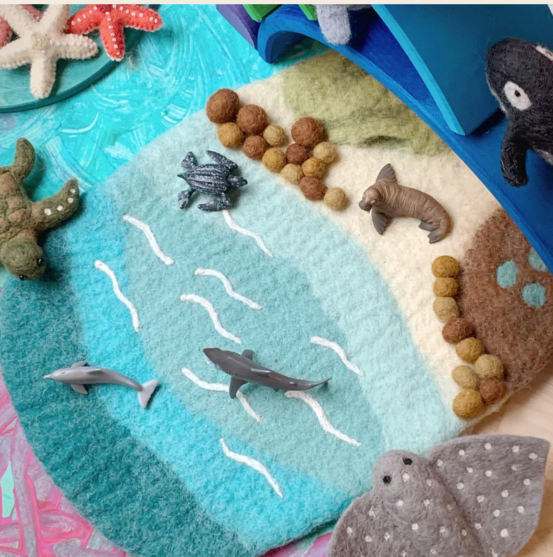 Sea, Beach & Rockpool Play Mat Playscape