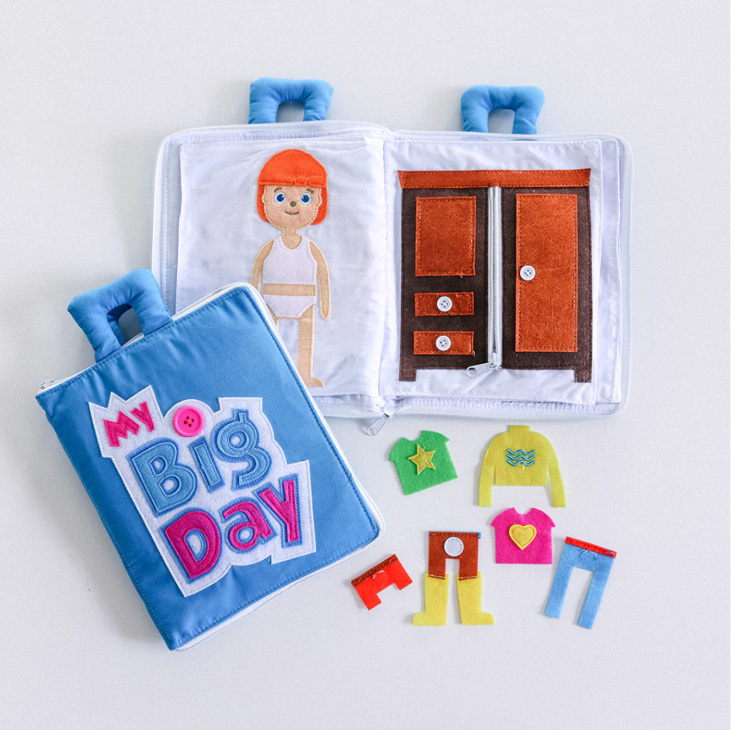 Fabric Activity Book - My Big Day Blue