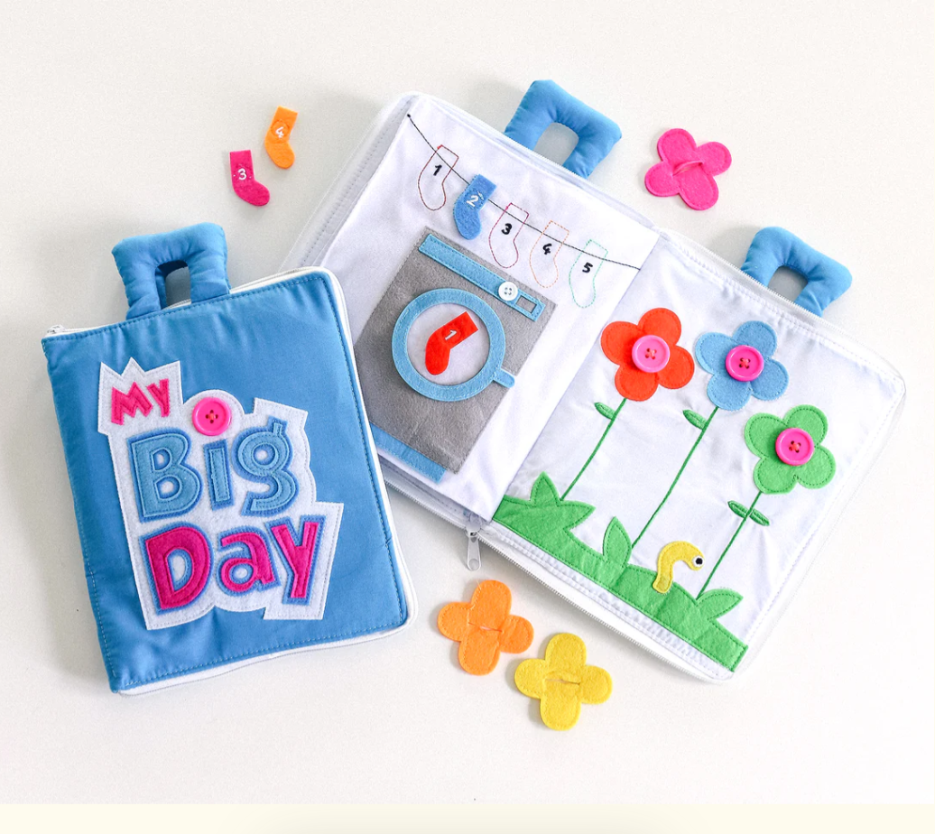 Fabric Activity Book - My Big Day Blue
