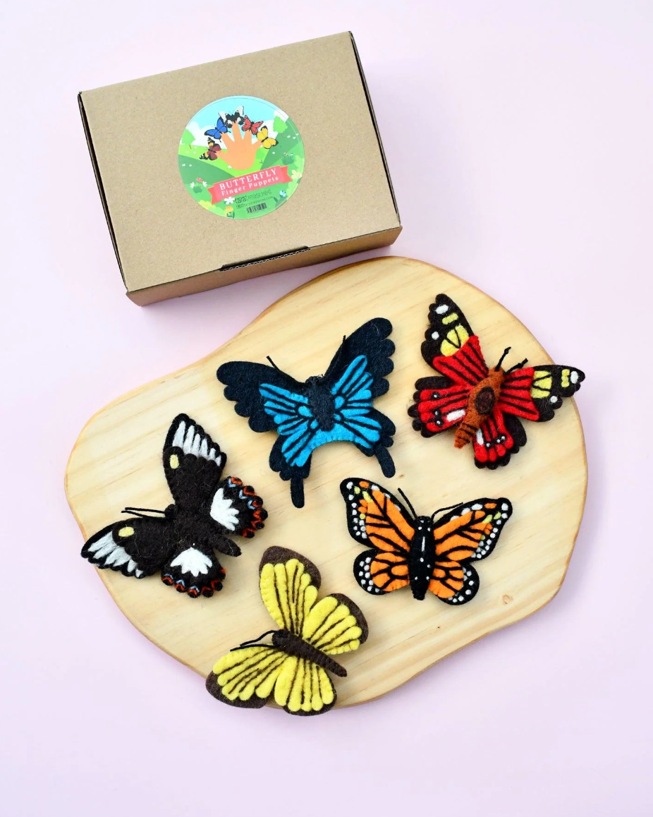 Butterflies Finger Puppet Set