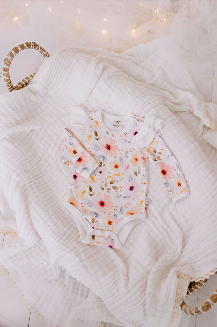 Frilly Bodysuit - Sweet Florals