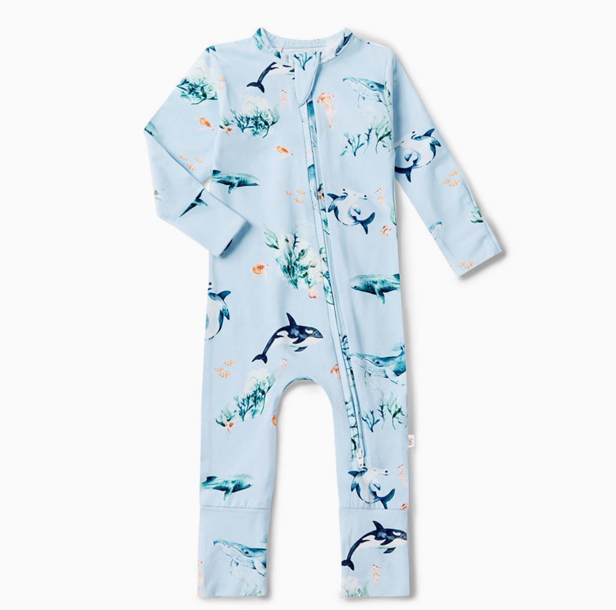 Blue Ocean Organic Snugglesuit Convertible Romper