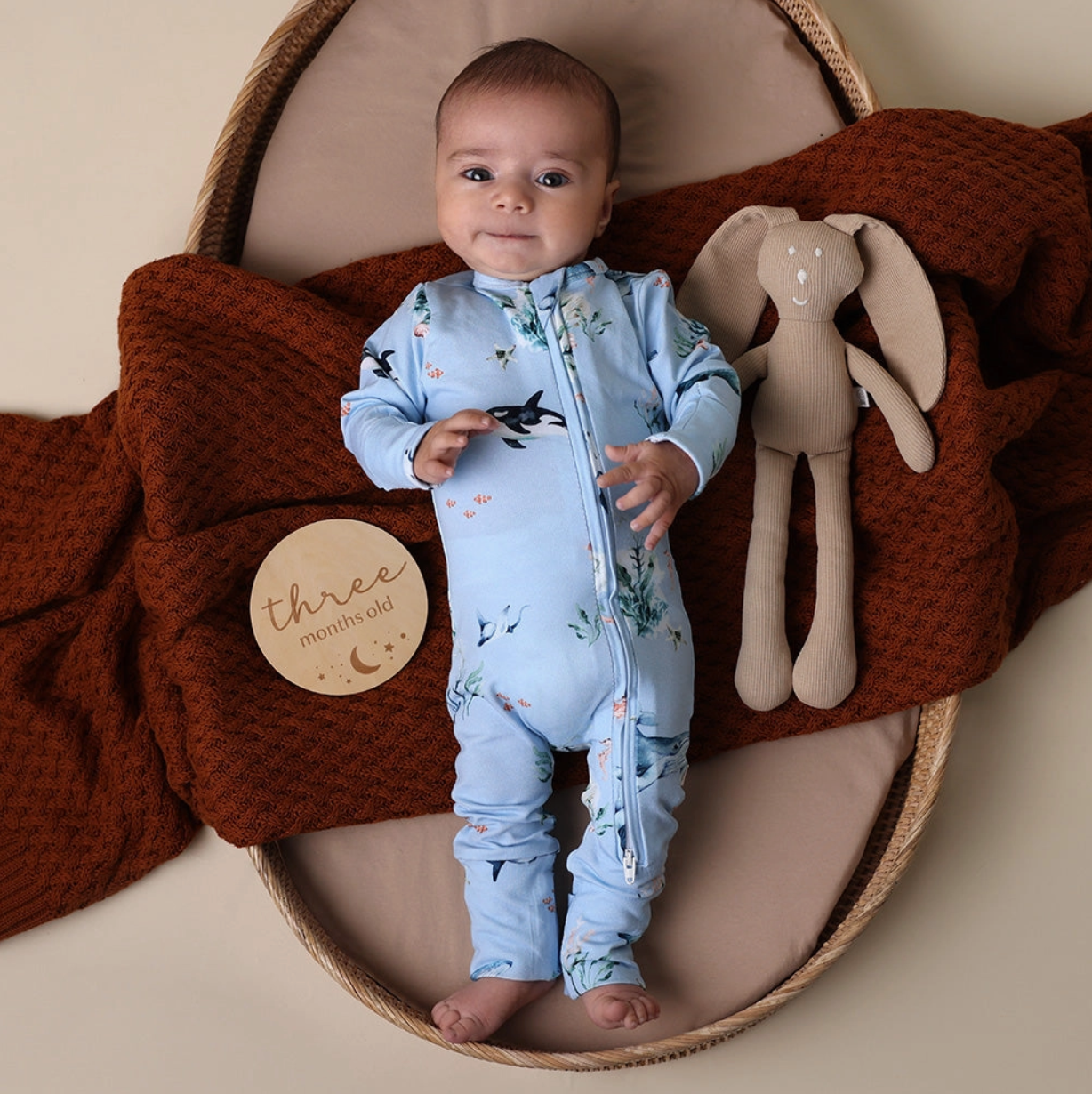 Blue Ocean Organic Snugglesuit Convertible Romper