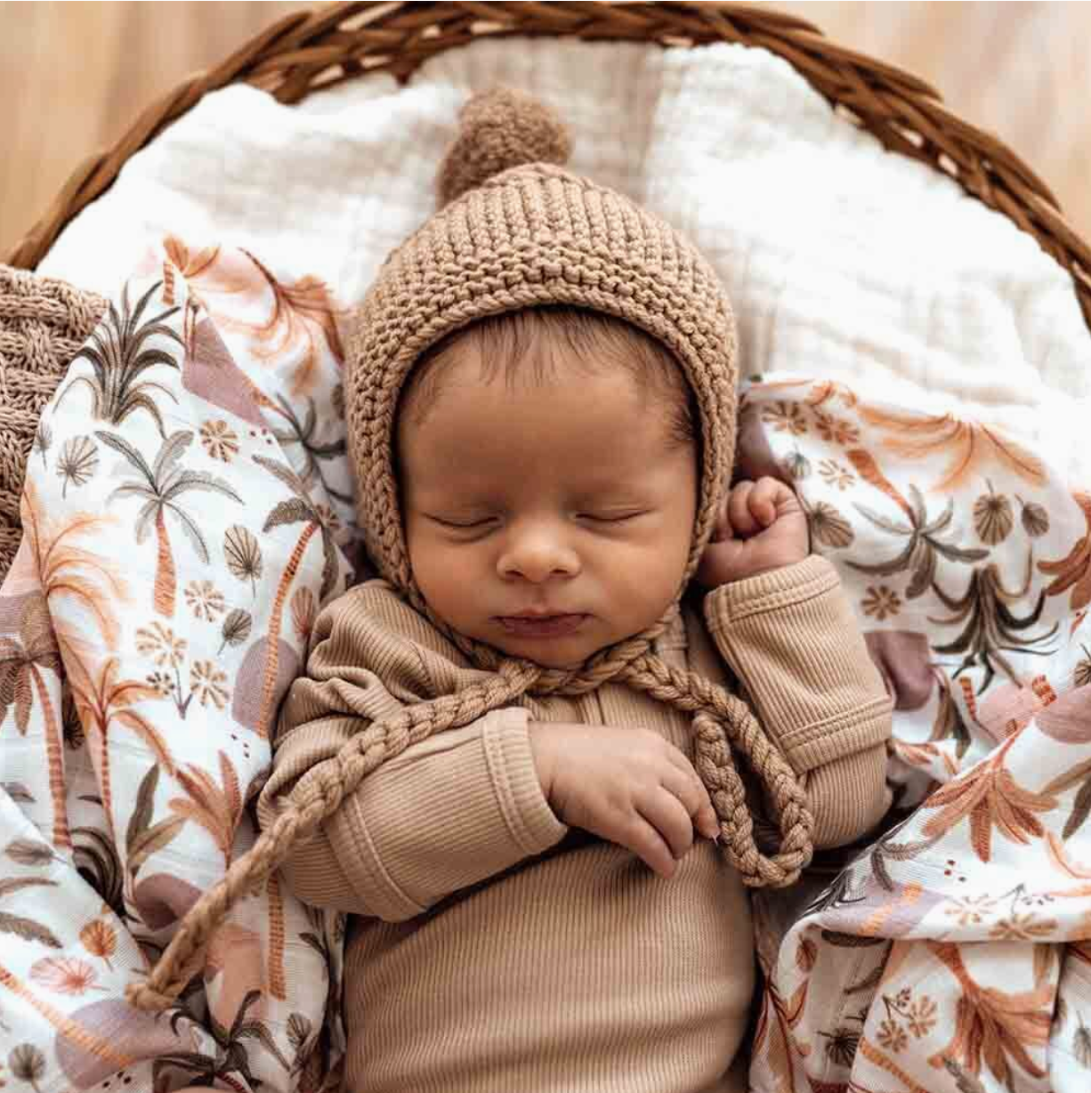 Merino Wool Bonnet & Booties - Assorted