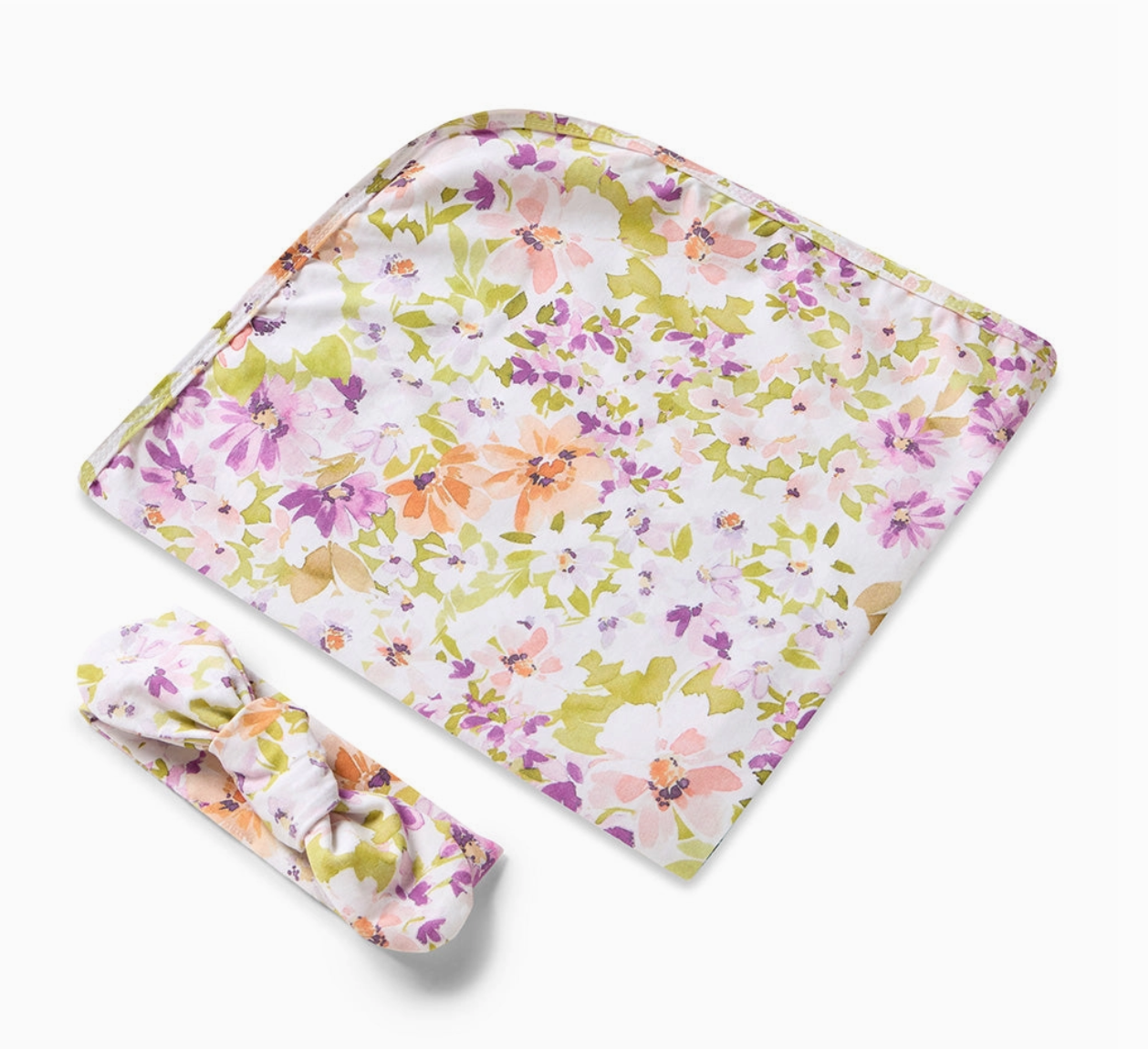 Isla Organic Jersey Wrap & Topknot Set