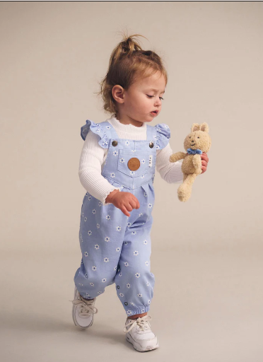 Ditsy Floral Frill Overall