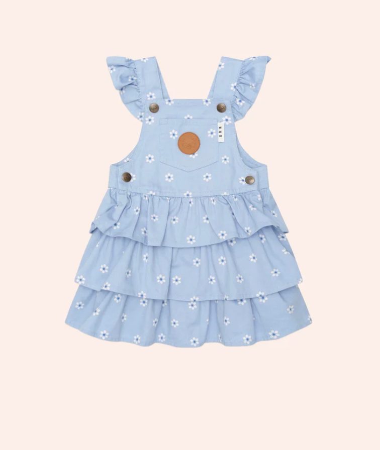 Ditsy Floral Tiered Overall Dress