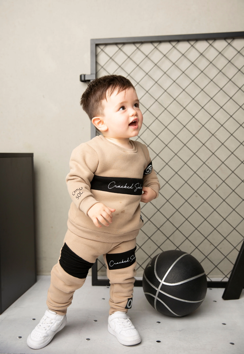 Albie Crew Set - Biscuit