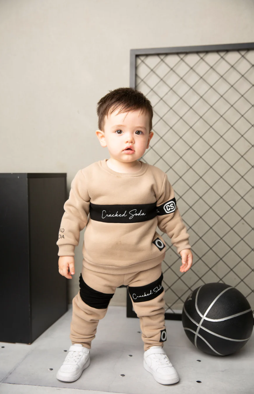 Albie Crew Set - Biscuit