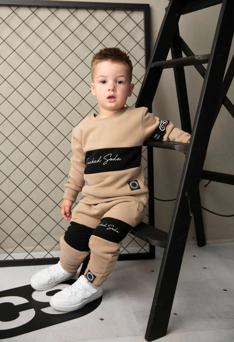 Albie Crew Set - Biscuit