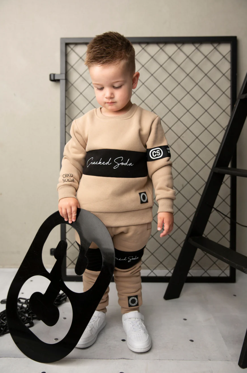 Albie Crew Set - Biscuit