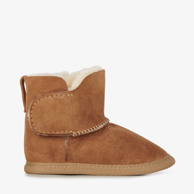 Platinum Baby Bootie - Chestnut