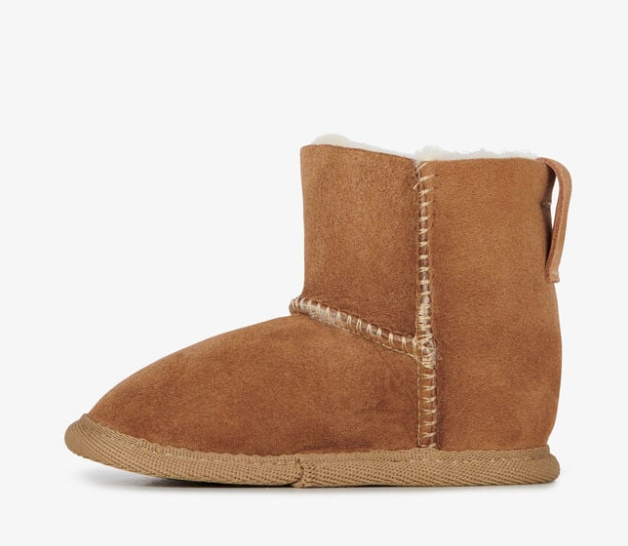 Platinum Baby Bootie - Chestnut