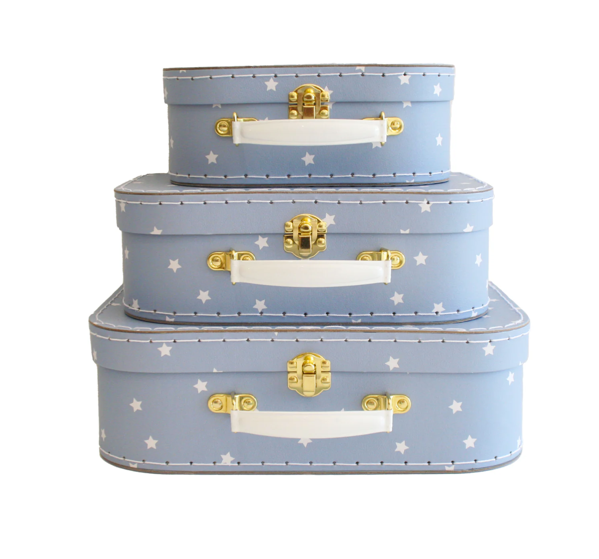 Kids Carry Case Set - Blue Stars