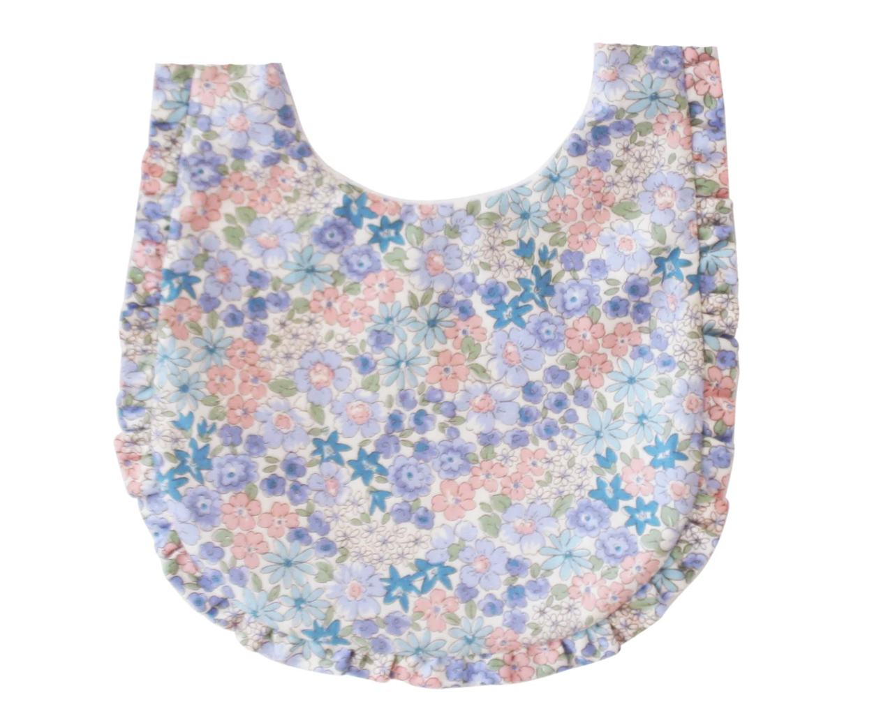 Ruffle Edge Bib Liberty Blue