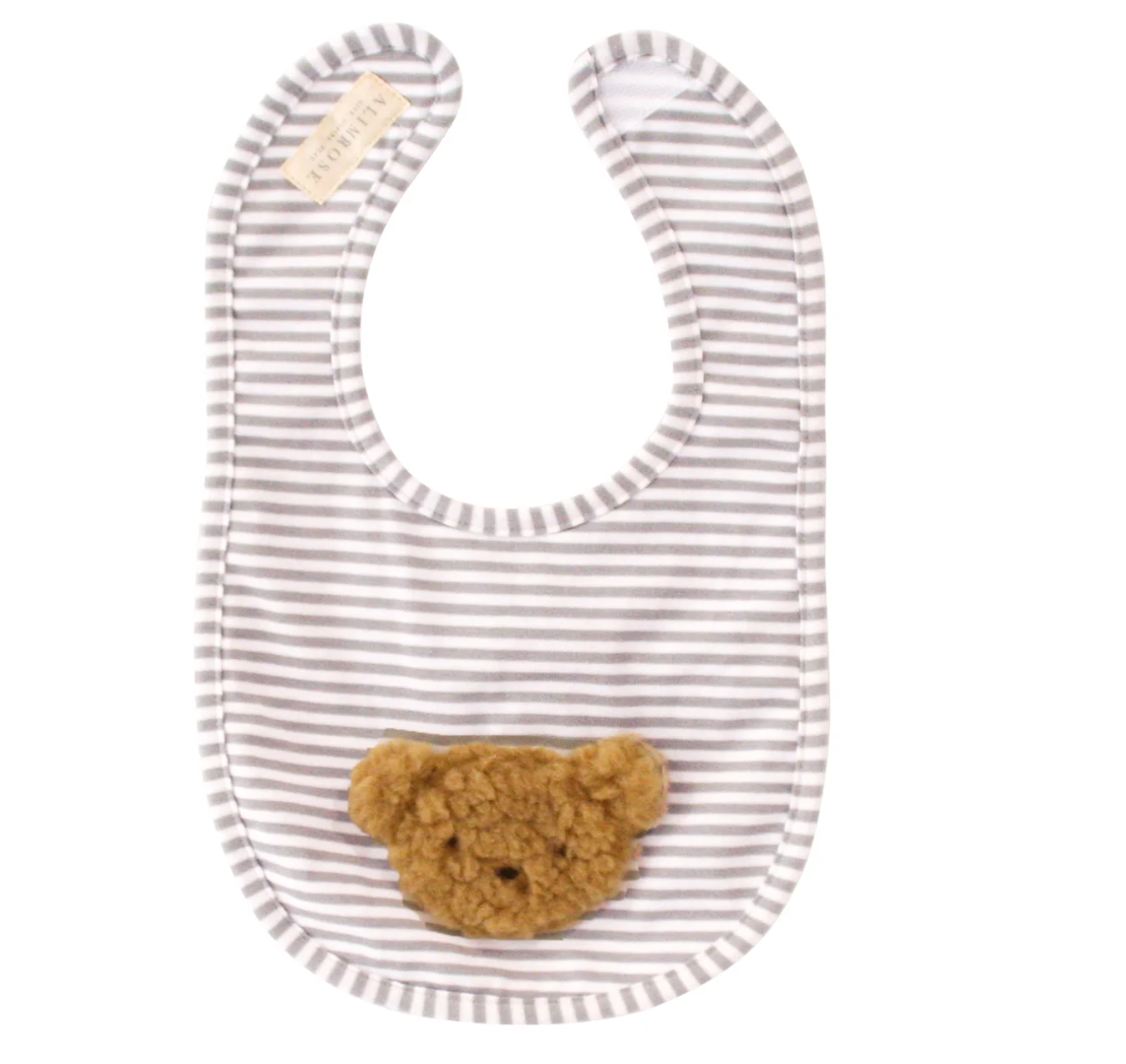 Sherpa Bear Bib Caramel