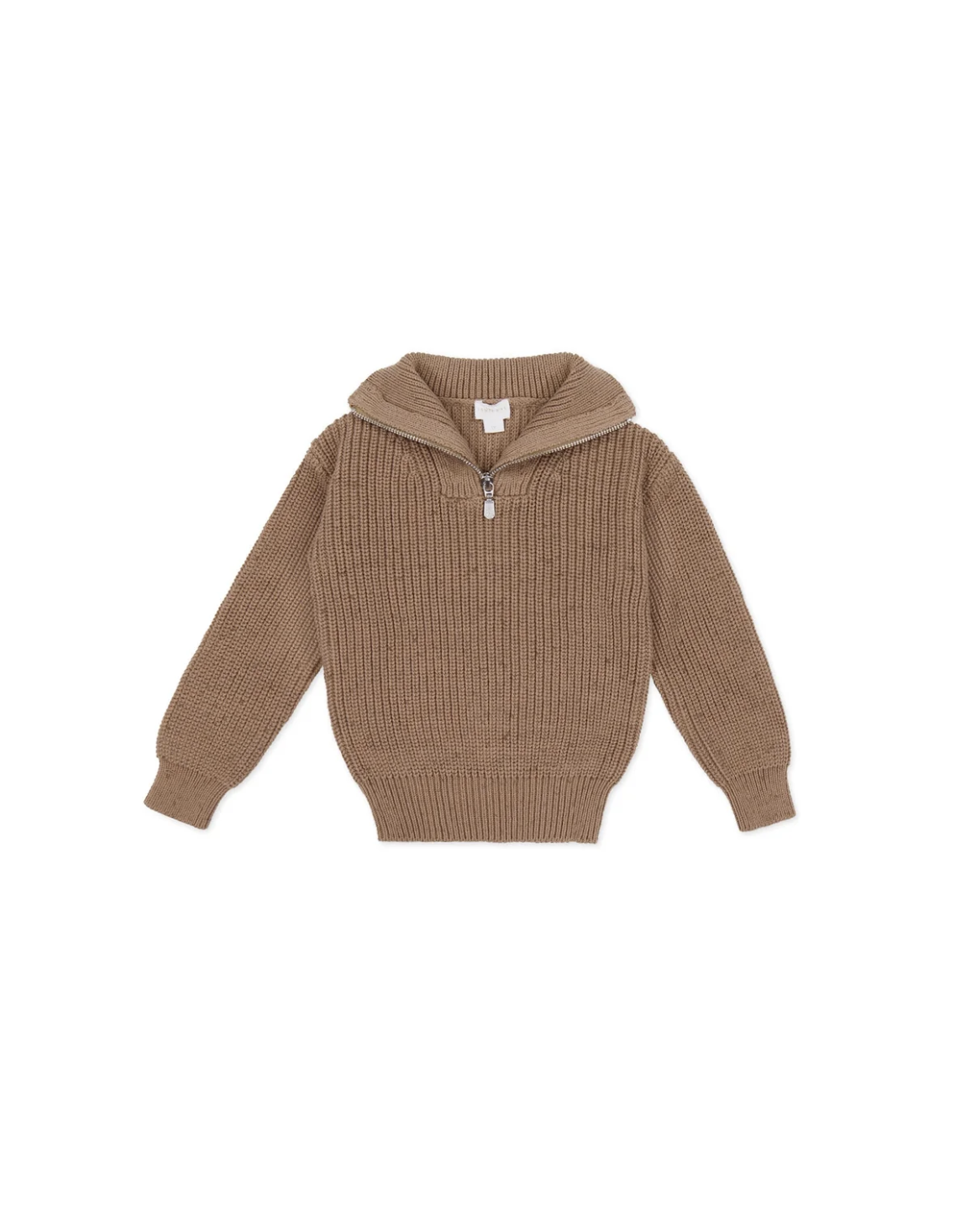 Nicholas Half Zip Jumper - Tiger Fleck