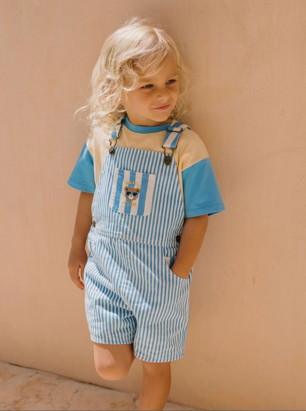 COMING SOON Aqua Beach Stripe Contrast Shortall