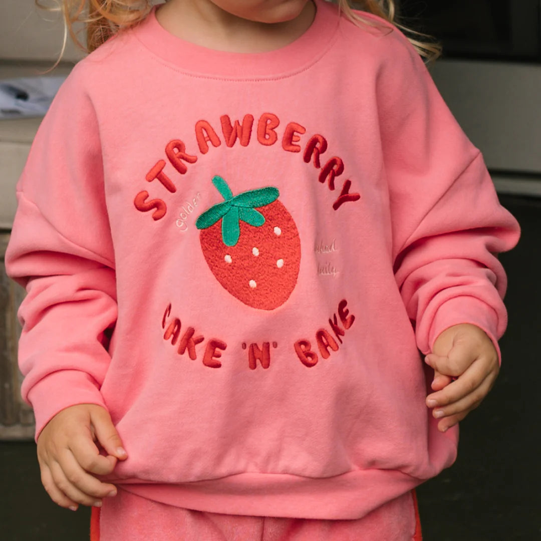 PREORDER Strawberry Cake Sweater Meringue Pink
