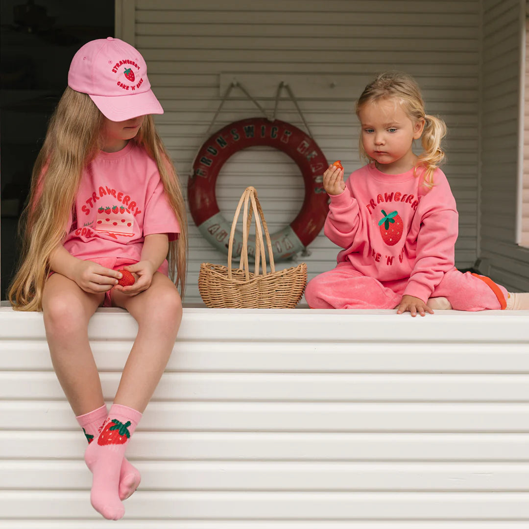 PREORDER Strawberry Cake Sweater Meringue Pink