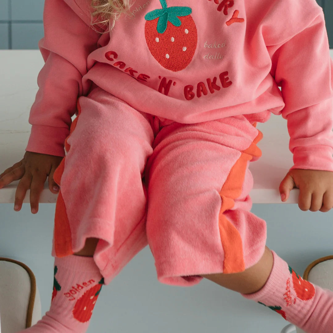 PREORDER Strawberry Cake Wide Leg Pants