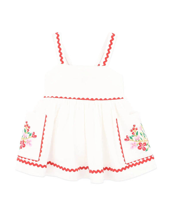 Festive Ric Rac Pocket Dress