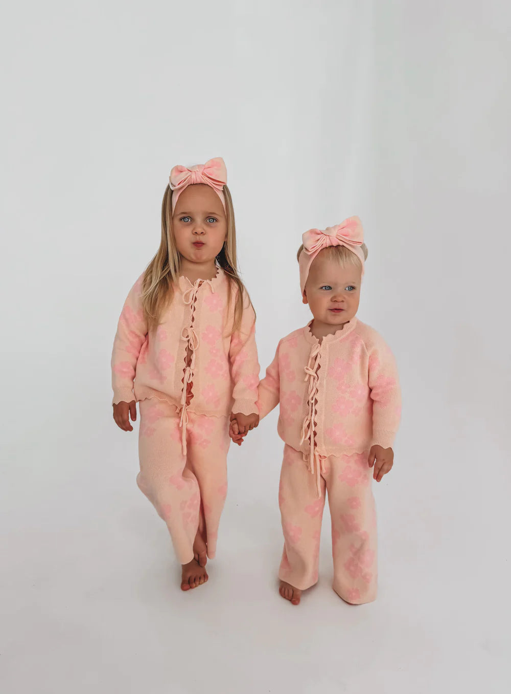 Coco Tie Knit Cardigan - Sherbet