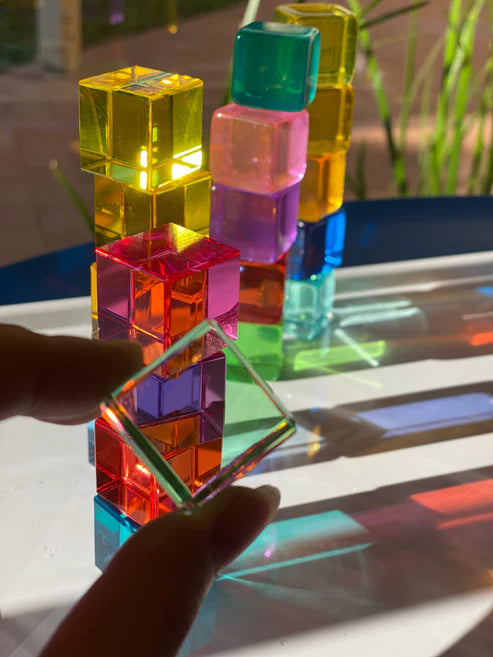 High Quality Lucite Bright Cubes & Blocks - Assorted