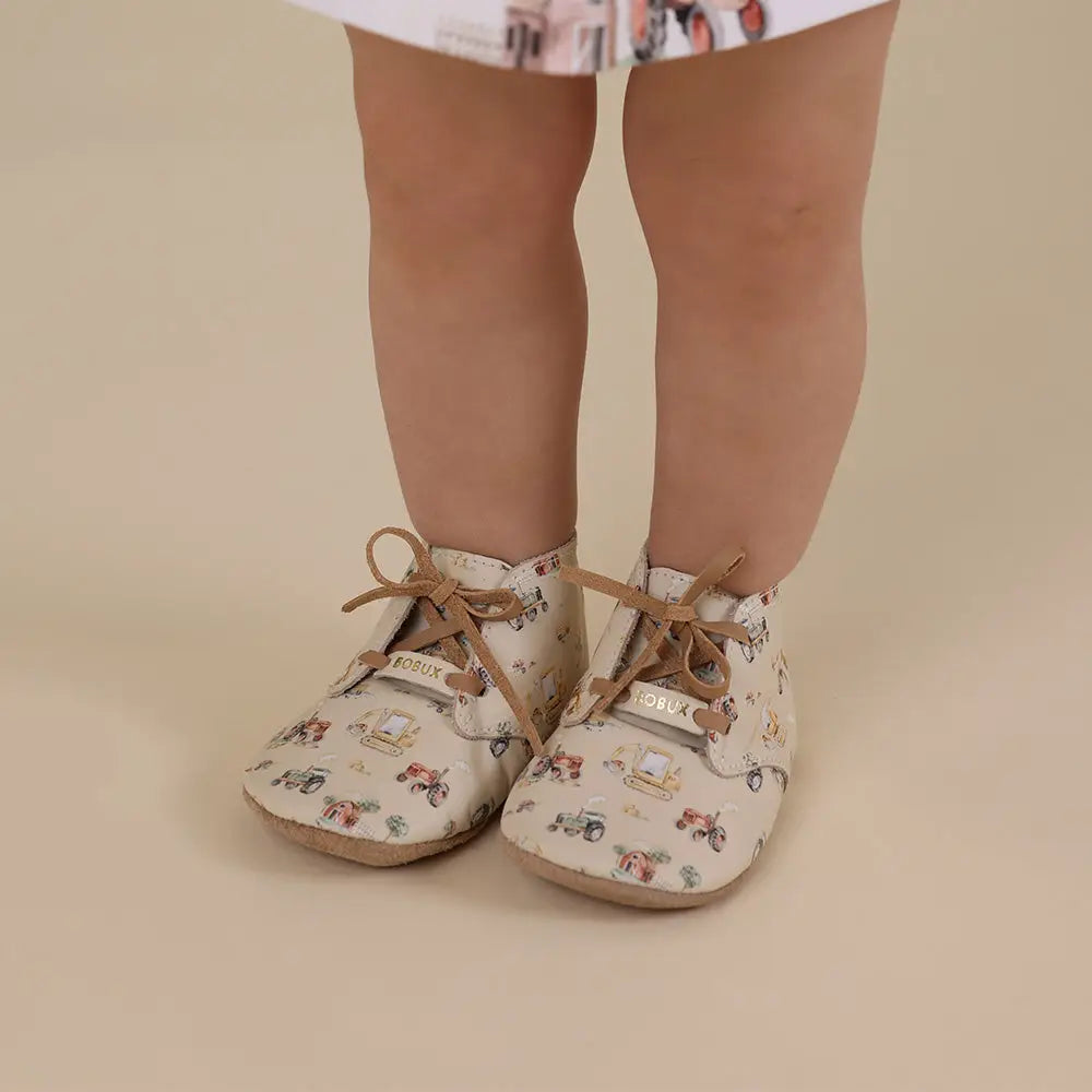 Diggers & Tractors Lace Up Shoes