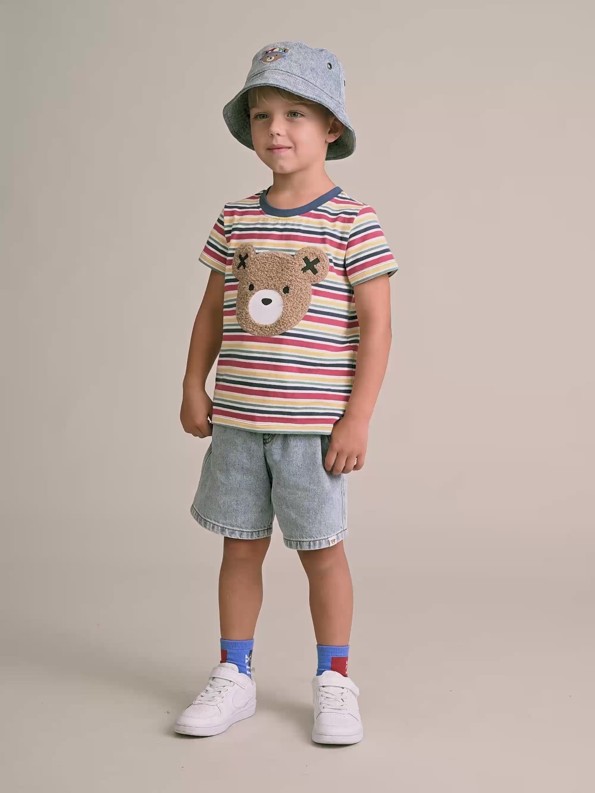 Furry Huxbear Vintage Stripe