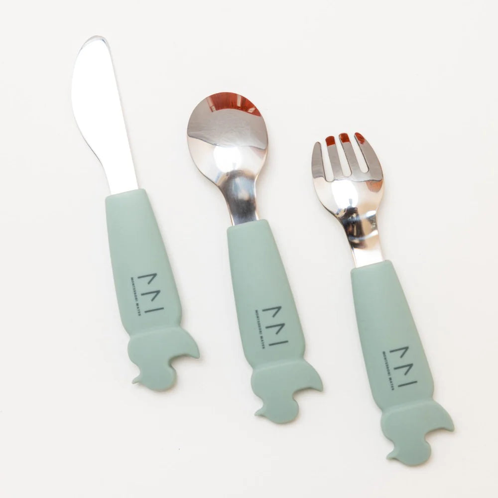 Full Set Soft Grip Toddler Cutlery Set - Assorted