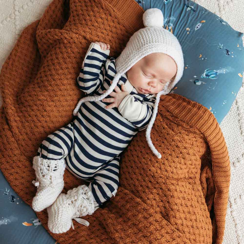 Merino Wool Bonnet & Booties - Assorted