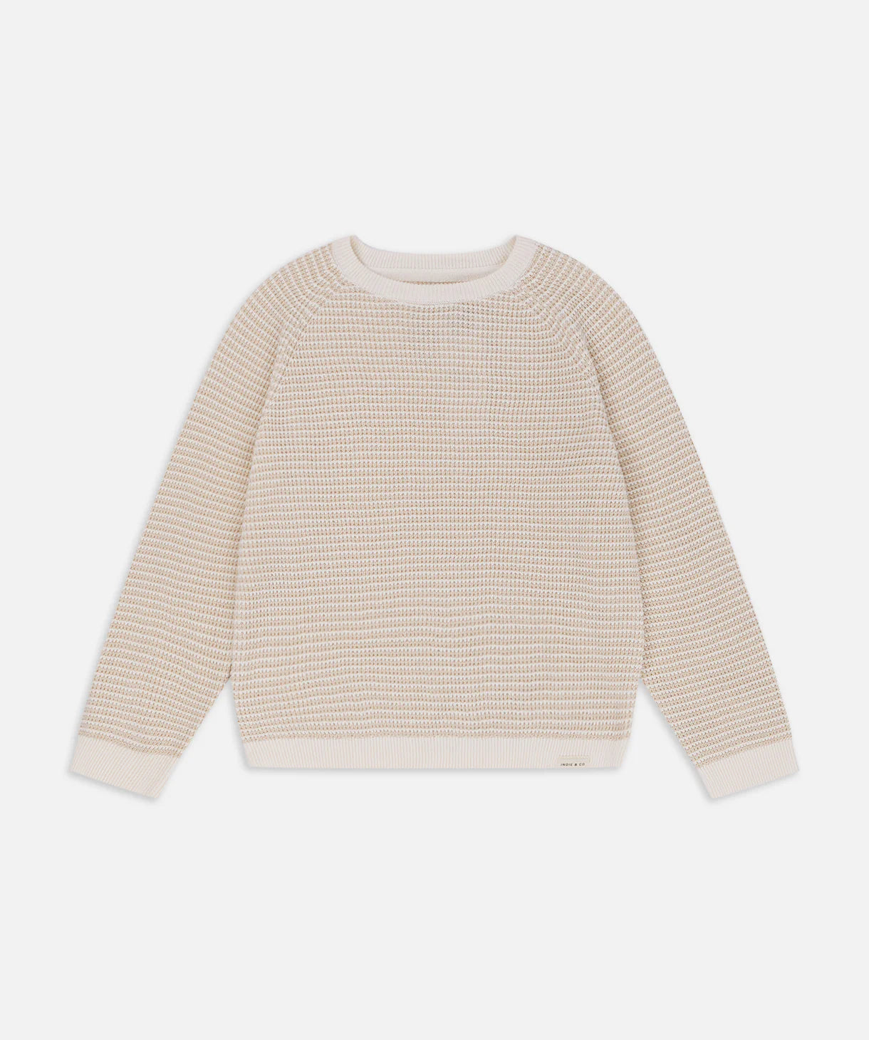 The Summit Raglan Knit Oat Marle