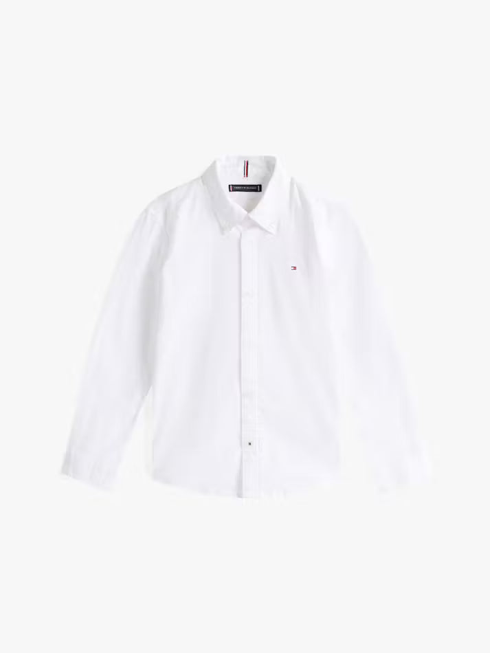 Stretch Oxford Shirt - White