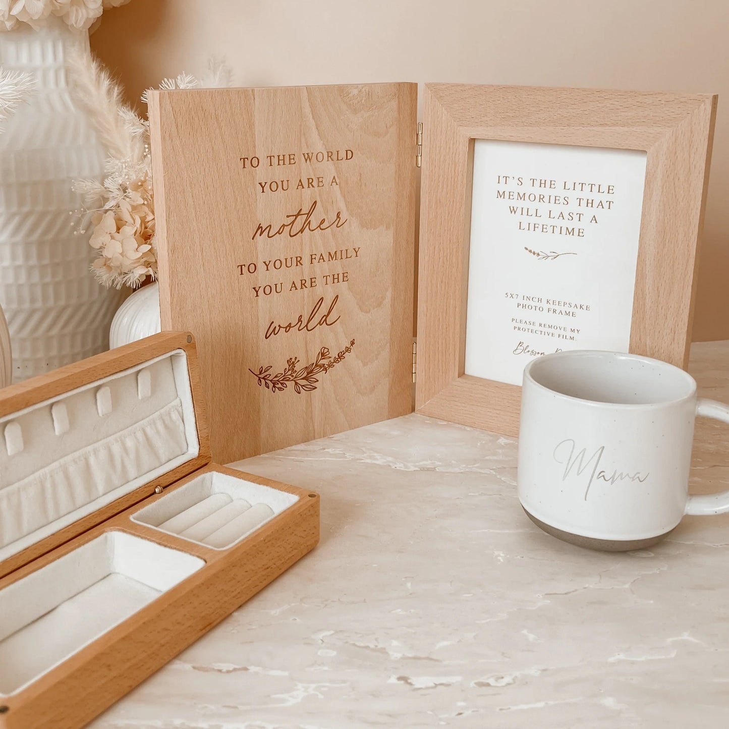 'You Are My World' Quote Wooden Photo Frame