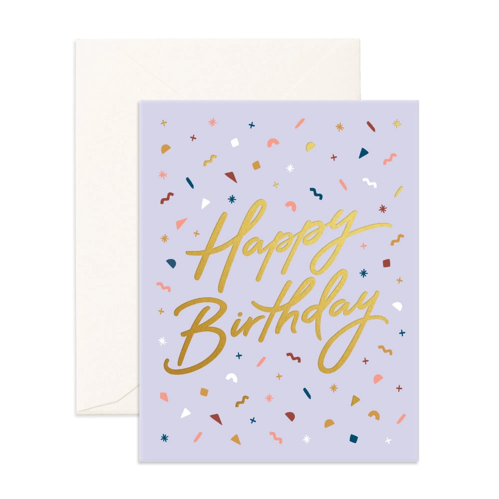 Happy Birthday Confetti Greeting Card