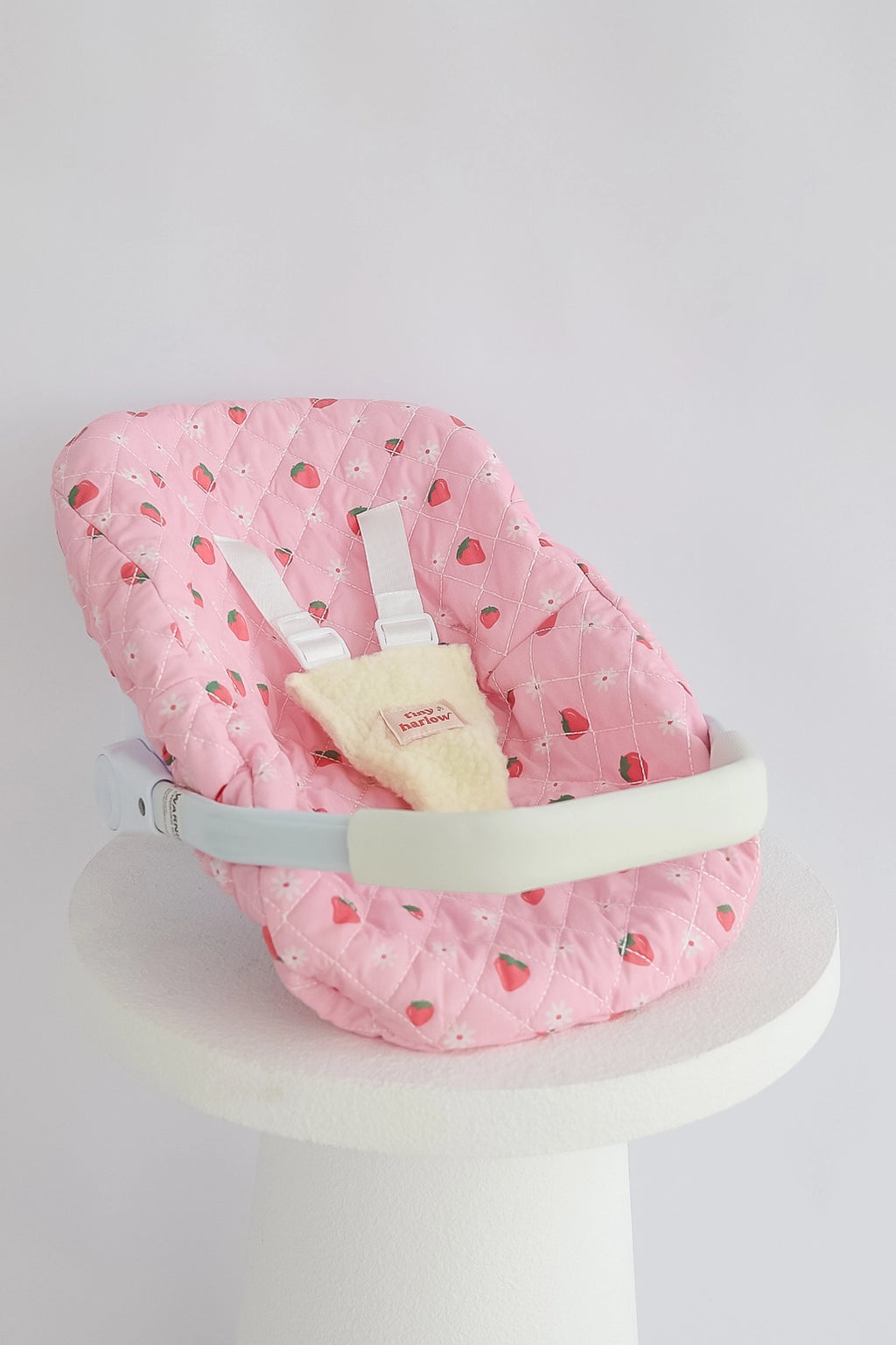 Dolls Car Seat Capsule - Strawberry Picnic