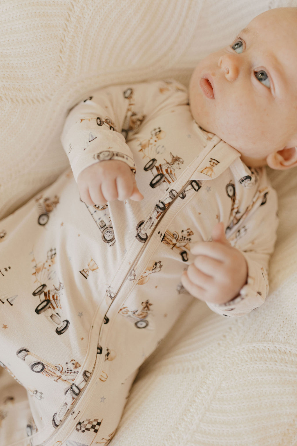 Pup Racer | Bamboo Zipsuit