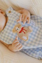 Teddy Gingham Romper