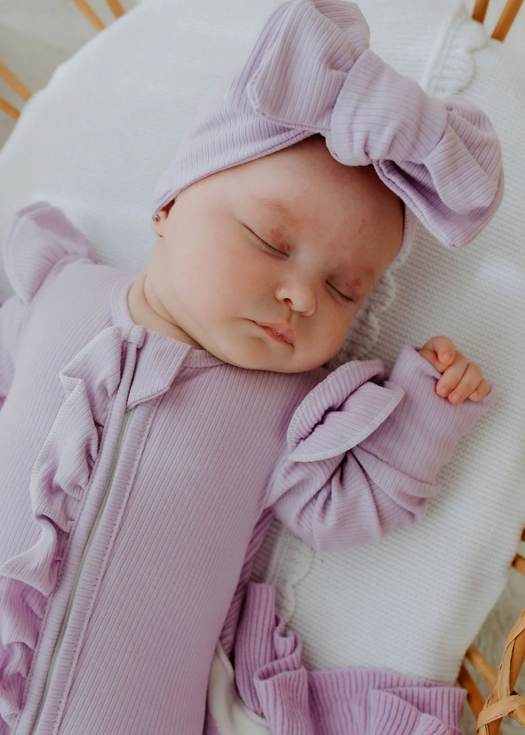 Lavender Ribb Zipsuit