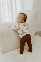 Chocolate Ribbed Leggings