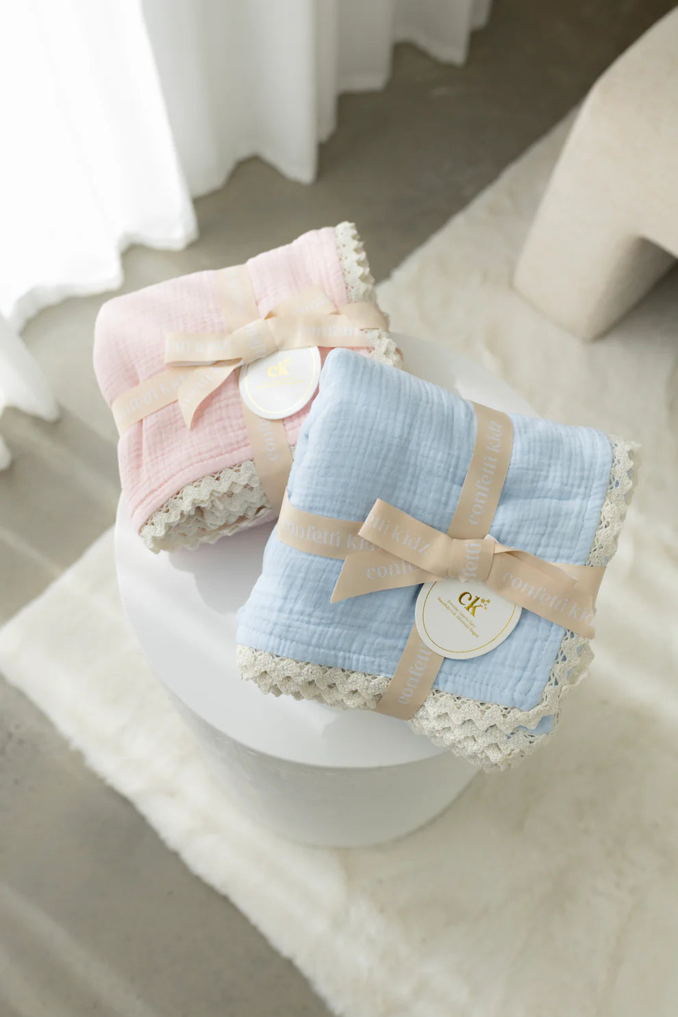 Classic Muslin Blanket - Soft Pink